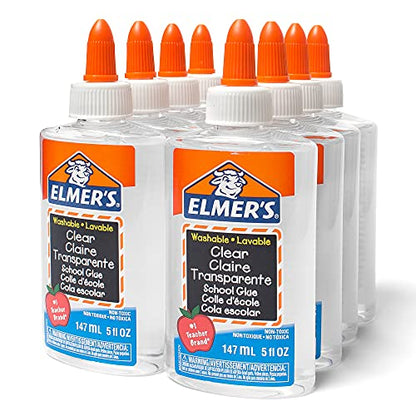 Elmer's E305 School Glue Washble Clear, 5 oz, Clear