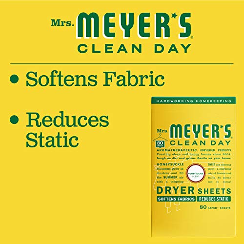 Mrs. Meyer's Clean Day Dryer Sheets, Lavender, 80 ct