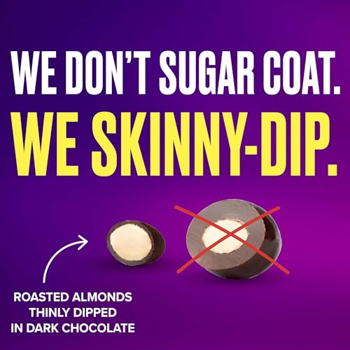 SkinnyDipped Snack Attack Minis Almond Variety Pack, Healthy Snack, Plant Protein, Gluten Free, 0.46 oz Mini Bags, Pack of 25