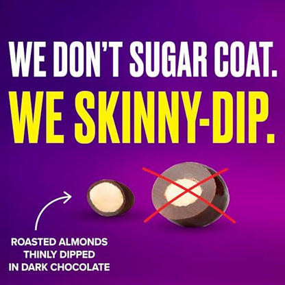 SkinnyDipped Snack Attack Minis Almond Variety Pack, Healthy Snack, Plant Protein, Gluten Free, 0.46 oz Mini Bags, Pack of 25