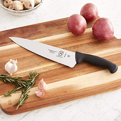 Mercer Culinary M23210 Millennia Black Handle, 10-Inch Wide Wavy Edge, Bread Knife