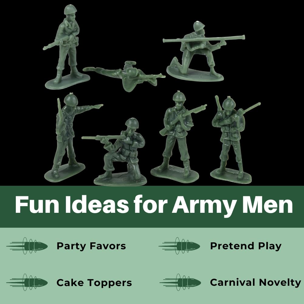 U. S. Toy Green Army Men Toy Soldiers Set, Classic Military Action Figures for Kids, Imaginative Play, Party Favors, and Collectibles – 36 Piece, Toddler Toys for 3 Years & Up