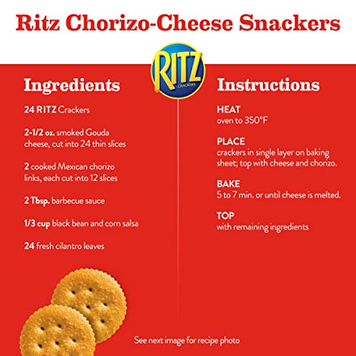 RITZ Original Crackers, 20 Snack Packs (6 Crackers Per Pack)