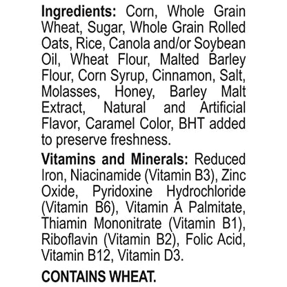 Honey Bunches of Oats with Strawberries Breakfast Cereal, Strawberry Cereal with Oats and Granola Clusters, 11 OZ Box