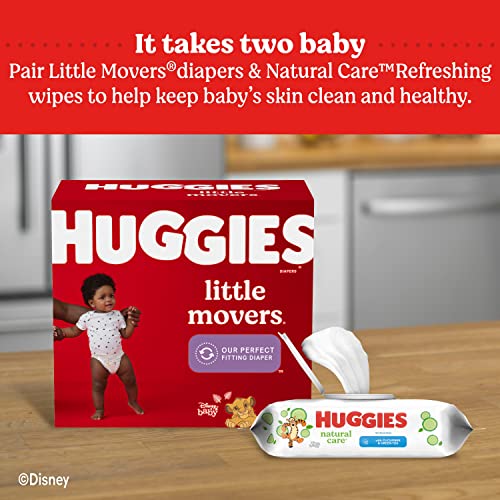 Huggies Natural Care Refreshing Baby Wipes, Hypoallergenic, Scented, 10 Flip-Top Packs (560 Wipes Total), Packaging May Vary