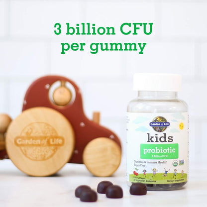 Garden of Life Organics Kids Gummy Vitamins - Fruit - Certified Organic, Non-GMO & Vegan Complete Children's Multi - B12, C & D3 - Gluten, Soy & Dairy Free, 120 Real Fruit Chew Gummies