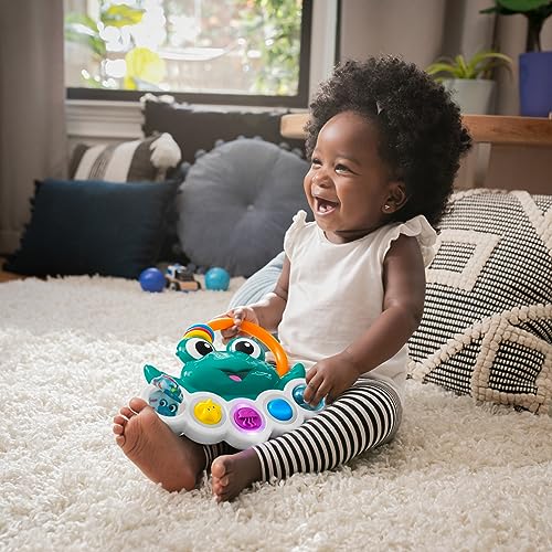 Baby Einstein Outstanding Opus The Octopus Sensory Rattle & Teether Multi-Use Toy, BPA Free & Chillable, 3 Months & up, Multicolored