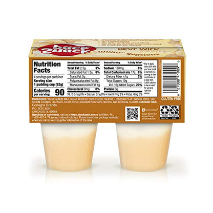 Snack Pack Pie Pudding Cups, Banana Cream, 13 oz (4 ct)