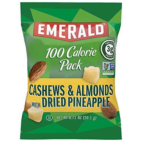 Emerald Nuts Mixed Nuts Variety Pack 18ct (1-Pack) , 100-Calorie Individual Packs , Features Dry Roasted Almonds, Natural Almonds & Walnuts, and Roasted & Salted Cashews