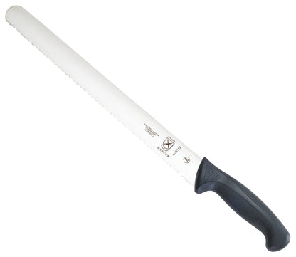 Mercer Culinary M23210 Millennia Black Handle, 10-Inch Wide Wavy Edge, Bread Knife