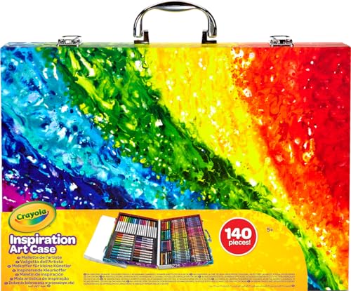 Crayola Inspiration Art Case Coloring Set - Space (140ct), Art Kit For Kids, Toys for Girls & Boys, Art Set, School Supplies, Gifts [Amazon Exclusive]