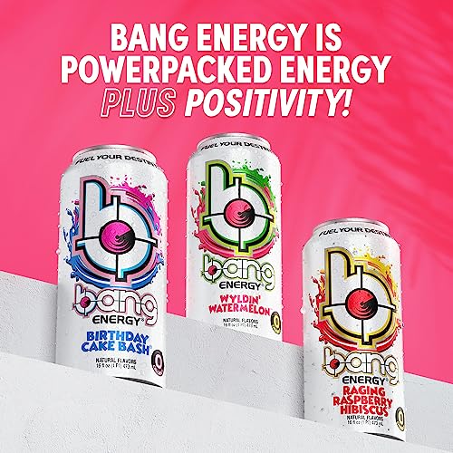 Bang Energy Bangster Berry, Sugar-Free Energy Drink, 16-Ounce (Pack of 12)