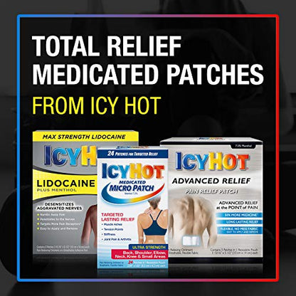 Icy Hot Original Medicated Pain Relief Patch, Large, 5 count