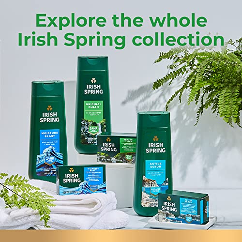 Irish Spring 5 in 1 Body Wash for Men, Men's Body Wash, Smell Fresh and Clean for 24 Hours, Conditions and Cleans Body, Face, and Hair, Made with Biodegradable Ingredients, 30 Oz Pump