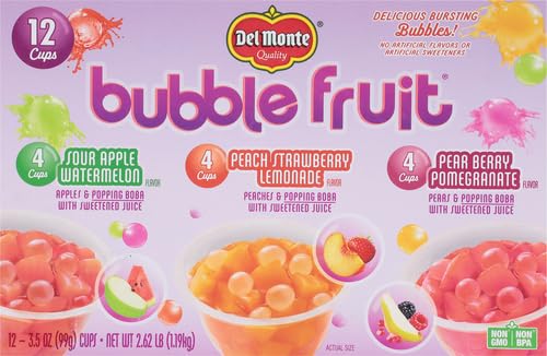 Del Monte Bubble Fruit Snacks, Variety Pack, 3.5 Oz