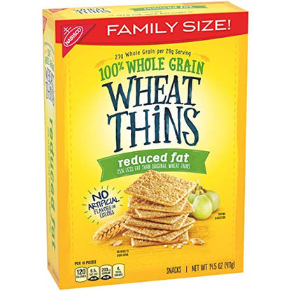 Wheat Thins Original Whole Grain Wheat Crackers, Party Size, 20 oz Box