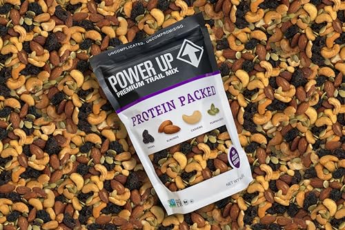 Power Up Trail Mix, Mega Omega Trail Mix, Non-GMO, Vegan, Gluten Free, No Artificial Ingredients, Gourmet Nut, 14 Ounce Bag