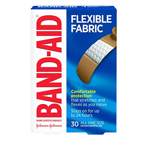 Band-Aid Brand Flexible Fabric Adhesive Bandages for Wound Care and First Aid, All One Size, 100 Count