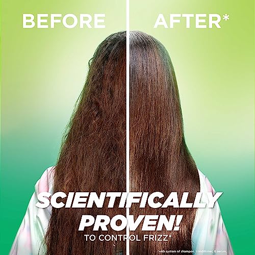 Garnier Fructis Sleek & Shine Anti-Frizz Serum for Frizzy, Dry Hair, Argan Oil, 5.1 Fl Oz, 1 Count (Packaging May Vary)