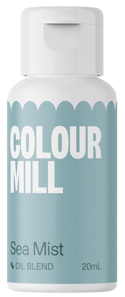 Colour Mill Oil-Based Food Coloring, 20 Milliliters Each of 6 Colors: Baby Blue, Navy, Royal, Sky Blue, Teal and Tiffany