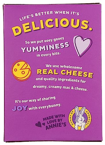 Annie's White Cheddar Shells Macaroni and Cheese with Organic Pasta, 6 oz (Pack of 12)