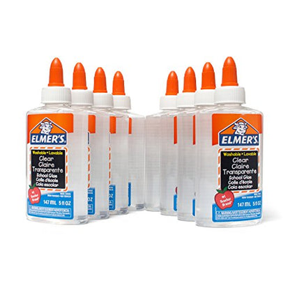 Elmer's E305 School Glue Washble Clear, 5 oz, Clear