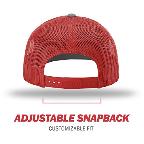 Richardson Unisex 112 Trucker Adjustable Snapback Baseball Cap Split One Size Fits Most