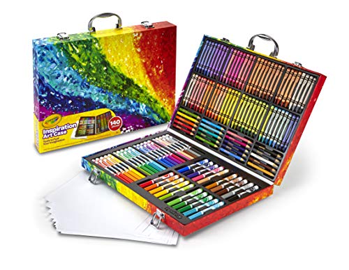 Crayola Inspiration Art Case Coloring Set - Space (140ct), Art Kit For Kids, Toys for Girls & Boys, Art Set, School Supplies, Gifts [Amazon Exclusive]