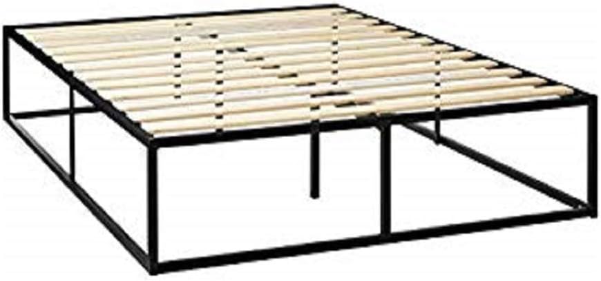 ZINUS Joseph Metal Platforma Bed Frame / Mattress Foundation / Wood Slat Support / No Box Spring Needed / Sturdy Steel Structure, Queen