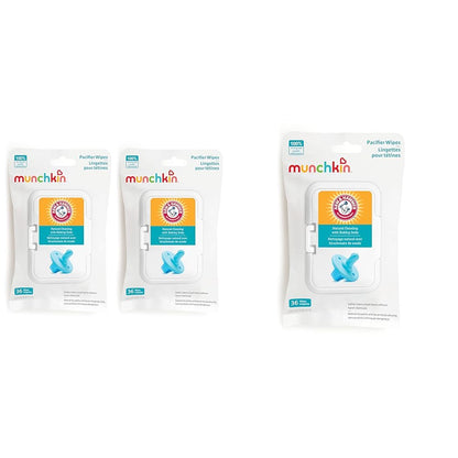 Munchkin® Arm & Hammer Pacifier Wipes - Safely Cleans Baby and Toddler Essentials, 1 Pack, 36 Wipes