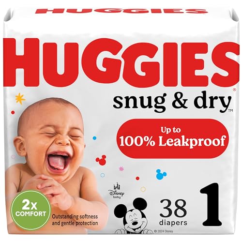 Huggies Size 2 Diapers, Snug & Dry Baby Diapers, Size 2 (12-18 lbs), 100 Count, Packaging May Vary