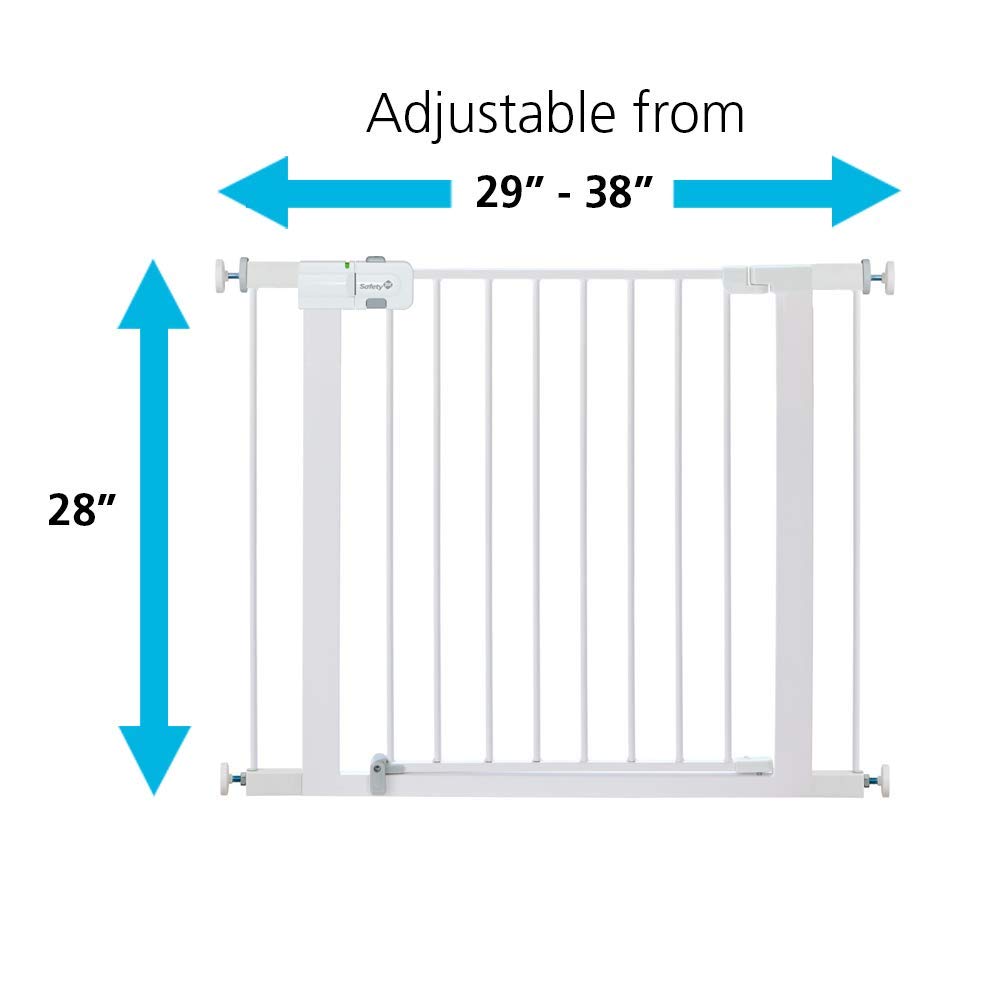 Safety 1st Easy Install 28" High Walk Thru Gate, Fits Between 29" and 38"