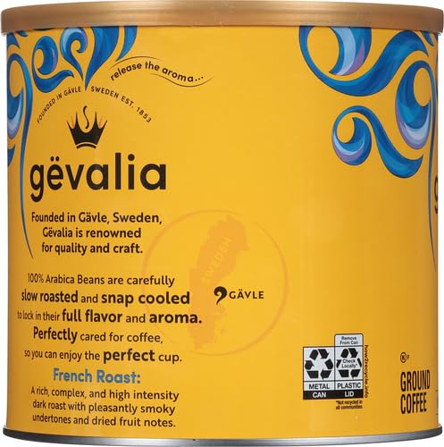 Gevalia French Roast Ground Coffee (27.6 oz Canister)