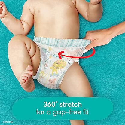 Pampers Cruisers 360 Diapers - Size 5, One Month Supply (128 Count), Pull-On Disposable Baby Diapers, Gap-Free Fit