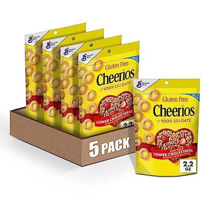 Honey Nut Cheerios Heart Healthy Cereal Cup, 1.8 OZ Single Serve Cereal Cup (Pack of 12)