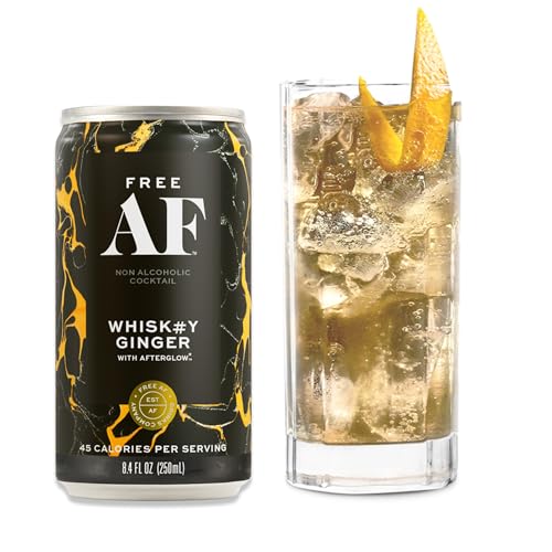 FREE AF Non-Alcoholic Tasting Pack | Ready to Drink, Random Assortment of Classic Mocktails | Low Calories & Sugar | 8.4fl oz Cans (6 pack)