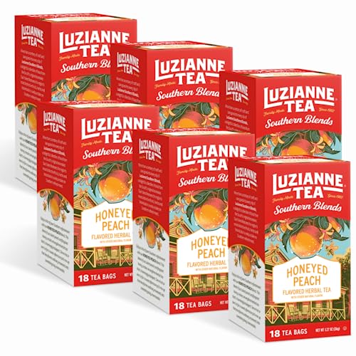 Luzianne Decaffeinated Iced Tea Bags, Family Size, 24ct Box (Pack of 6)