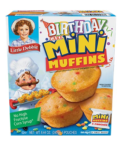 Little Debbie Chocolate Chip Mini Muffins, 5 Pouches, 8.44 OZ Box