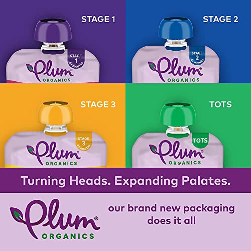 Plum Organics | Stage 1 | Organic Baby Food Meals [4+ Months] | Just Prunes | 3.5 Ounce Pouch (Pack Of 12) Packaging May Vary