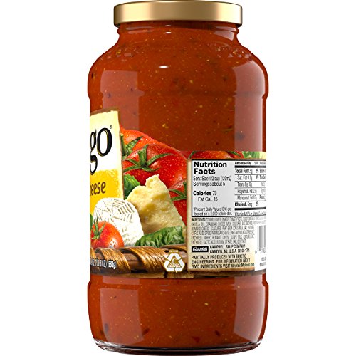 Prego Chunky Tomato with Garlic and Onion Pasta Sauce, 24 Oz Jar