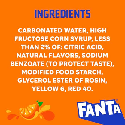 Fanta Orange, 16.9 Fl Oz, Pack of 6