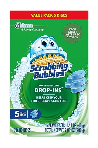 Scrubbing Bubbles Toilet Tablets, Continuous Clean Toilet Drop Ins, Helps Keep Toilet Stain Free and Helps Prevent Limescale Buildup, 3 Count, Pack Of 1