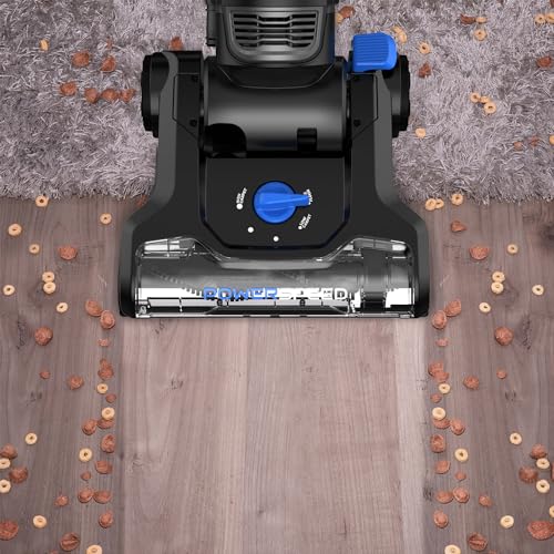 Eureka Lightweight Powerful Upright Vacuum Cleaner for Carpet and Hard Floor, PowerSpeed, New Model,Blue,black/New Model