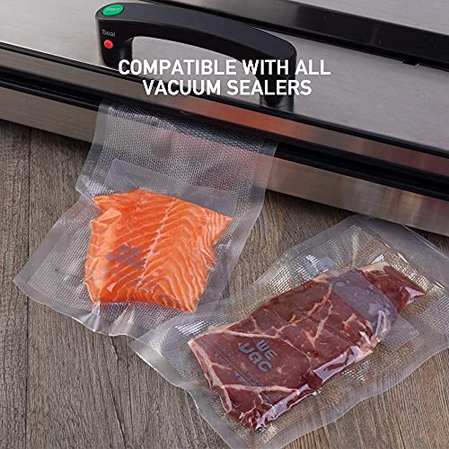 Wevac 11” x 150’ Food Vacuum Seal Roll Keeper with Cutter, Ideal Vacuum Sealer Bags for Food Saver, BPA Free, Commercial Grade, Great for Storage, Meal prep and Sous Vide