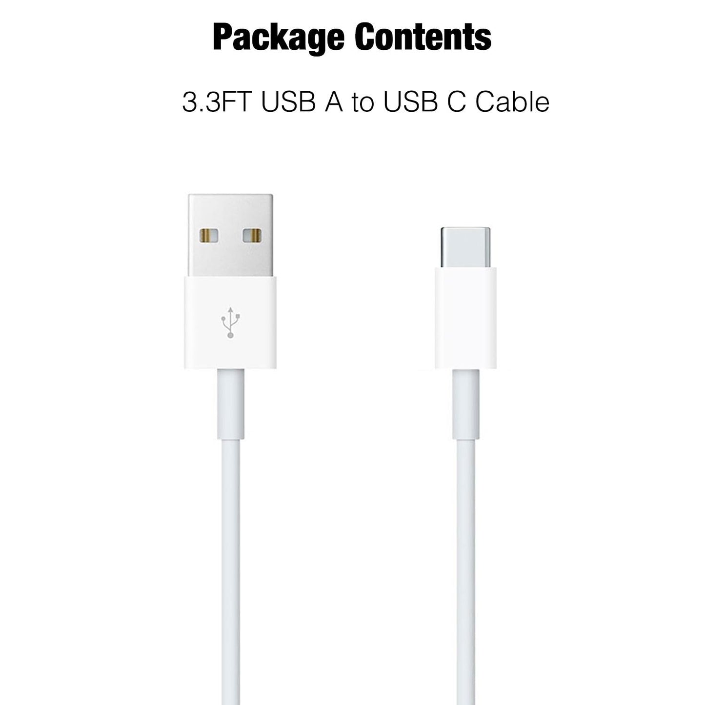 iPhone 15 Car Carplay Cable, USB A to USB C Cable for iPhone 15, 15 Pro Max, 15 Plus, iPad 10th Gen, iPad Pro 12.9/11, iPad Air 5th/ 4th Gen,Mini 6th Gen Charger Cord, Car Charging Cable (3.3ft White)