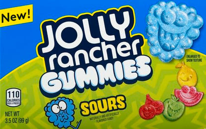 JOLLY RANCHER Gummies Sours Assorted Fruit Flavored Candy Bag, 6.5 oz