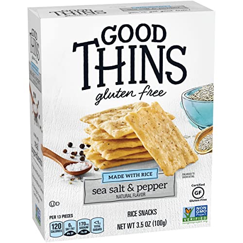 Good Thins Simply Salt Rice Snacks Gluten Free Crackers, 3.5 oz