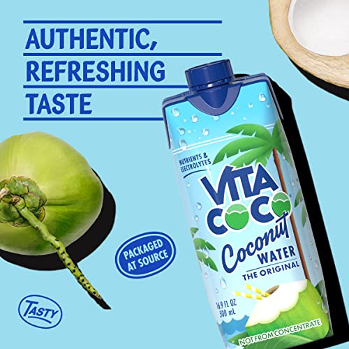 Vita Coco Coconut Water Original, 33.8 Fl Oz (Pack of 6)