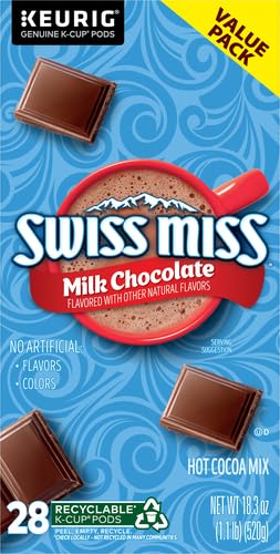 Swiss Miss Milk Chocolate Hot Cocoa, Keurig Single-Serve K-Cup Pods, 44 Count