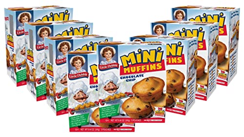 Little Debbie Chocolate Chip Mini Muffins, 5 Pouches, 8.44 OZ Box